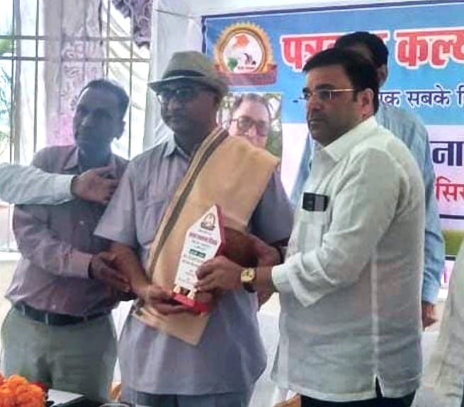 आनंदराम पत्रकारश्री को ‘कलमवीर’ सम्मान