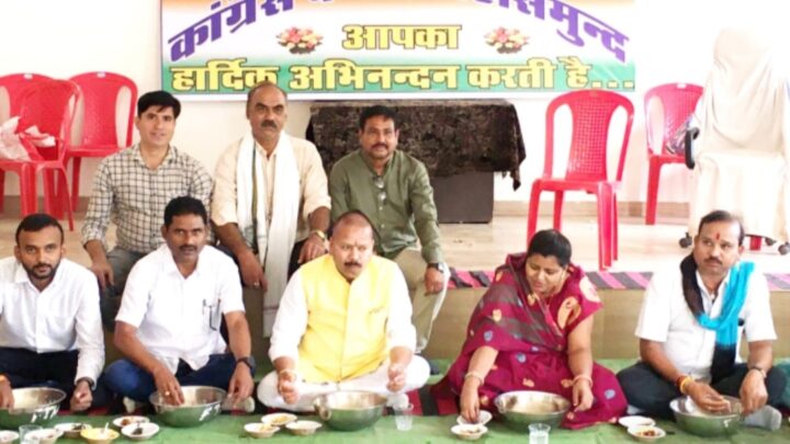 कांग्रेस भवन में श्रमिकों का सम्मान एवं बोरे बासी खाने का आयोजन किया…
