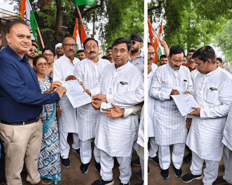 बिजली बिल बढ़ोतरी एवं स्मार्ट मीटर के विरोध में उरला बिजली दफ्तर का ब्लाक कांग्रेस कमेटी, बीरगांव द्वारा घेराव किया गया