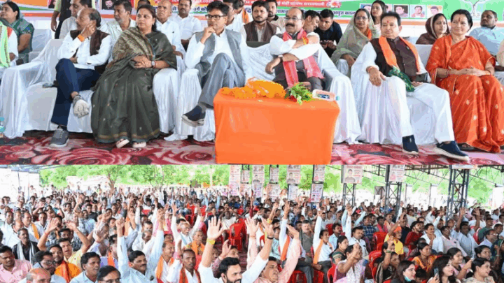 भाजपा पिछड़ा वर्ग मोर्चा का संभाग स्तरीय सम्मेलनमें उमड़ा कार्यकर्ताओं का जनसैलाब