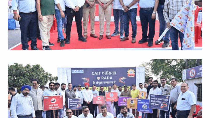 रायपुर में सड़क सुरक्षा के लिए युवा कैट एवं राडा की संयुक्त पहलहेलमेट जागरूकता बाइक रैली में युवाओं और व्यापारियों का उमड़ा उत्साह