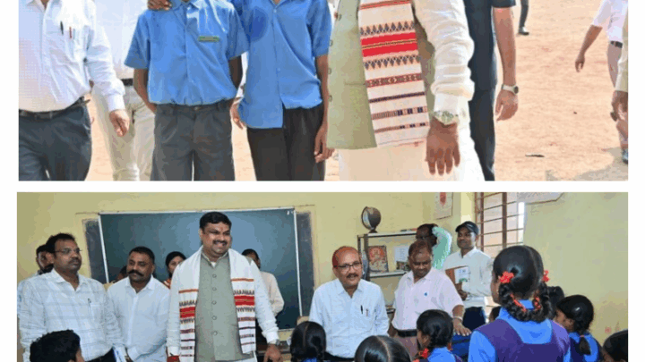 शिक्षा मंत्री श्री गजेन्द्र यादव ने दुर्ग जिले के स्कूलों का औचक निरीक्षण किया,प्रभारी प्राचार्य श्रीमती रजनी पुरोहित के कार्यों पर नाराजगी व्यक्त करते हुए नोटिस जारी करने के निर्देश