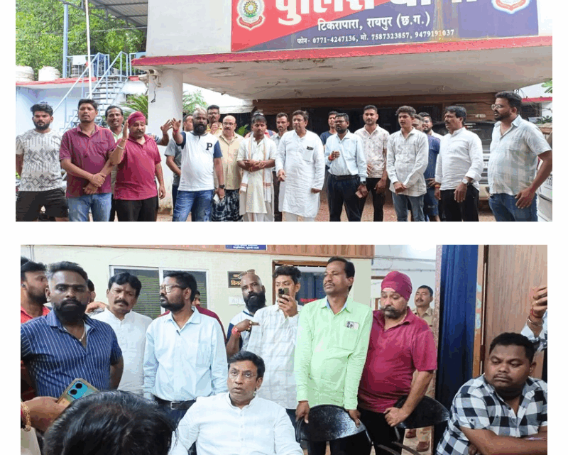 भाजपा कार्यकर्ताओं ने ‘मन की बात’ न सुनने वालों की पिटाई पर पंकज शर्मा के नेतृत्व में कांग्रेसजनों द्वारा थाना घेराव किया गया