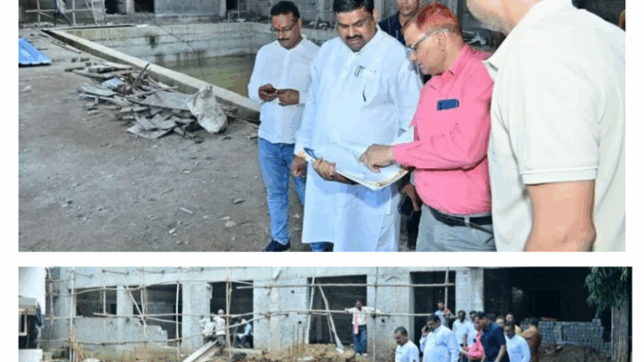 दुर्ग में शिक्षा मंत्री गजेंद्र यादव ने किया निर्माणाधीन स्विमिंग पूल का निरीक्षण…