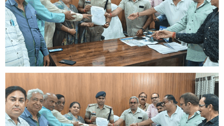 श्रीचंद सुन्दरानी के नेतुत्व में सिन्धी समाज पहुंचा देवेन्द्र नगर थाना