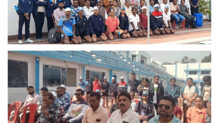 तैराकी महिला/पुरुष प्रतियोगिता का अध्यक्ष अजय तिवारी के आतिथ्य में संपन्न हुआ