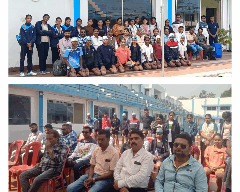 तैराकी महिला/पुरुष प्रतियोगिता का अध्यक्ष अजय तिवारी के आतिथ्य में संपन्न हुआ