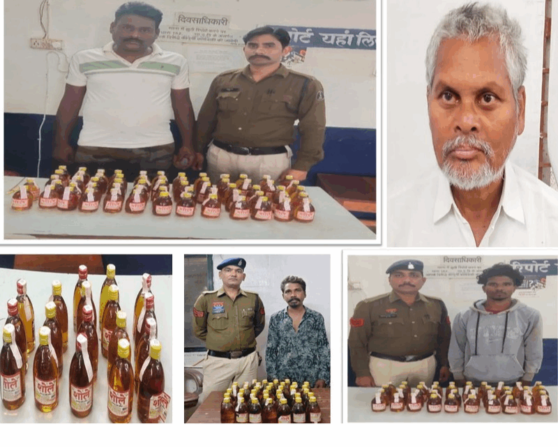 खरोरा पुलिस ने अमसेना निवासी खीरलाल ढीढी के कब्जे से 62 पौवा देशी मशाला अवैध शराब जप्त 34(2) आबकारी एक्ट के तहत कार्यवाही