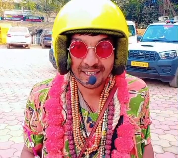 पीके ने किया जनता को जागरूक…यातायात पुलिस का अनोखा पहल…..