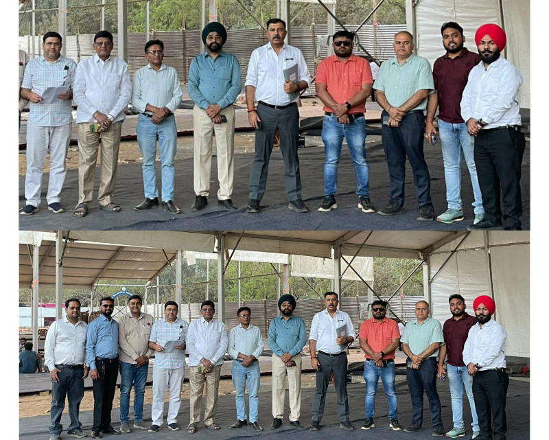 CAIT नेशनल ट्रेड एक्सपो 2026 की तैयारियों ने पकड़ी रफ्तारडोम एवं टेंट निर्माण कार्य प्रारंभ, निरीक्षण हेतु मेला स्थल पहुँची CAIT टीम
