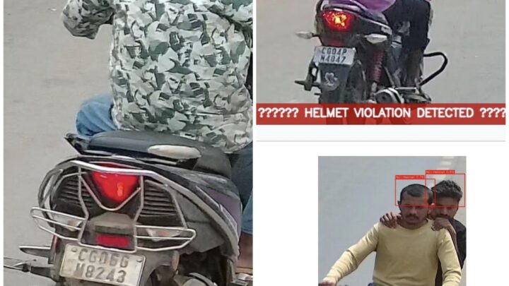 यातायात जागरूकता एवं सुरक्षा के दृष्टिकोण पर 555 वाहन चालकों को ई-चालान…AI से हो रही है ट्रेस…