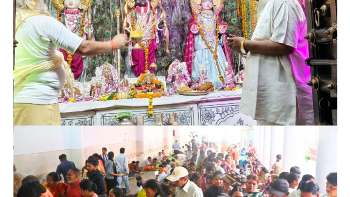 श्रीरामचंद्र जी के छट्टी महोत्सव बड़े धूमधाम से मनाया जिसमे संख्या में दर्शनार्थी मंदिर में उमड़े