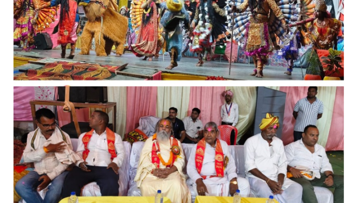 गांव का नाम ही धरमपुरा है यहां सभी धार्मिक कार्य विधिवत पूरा होते हैं -राजेश्री महन्त जी*दो दिवसीय जस गीत प्रतियोगिता का शुभारंभ किया महामंडलेश्वर ने