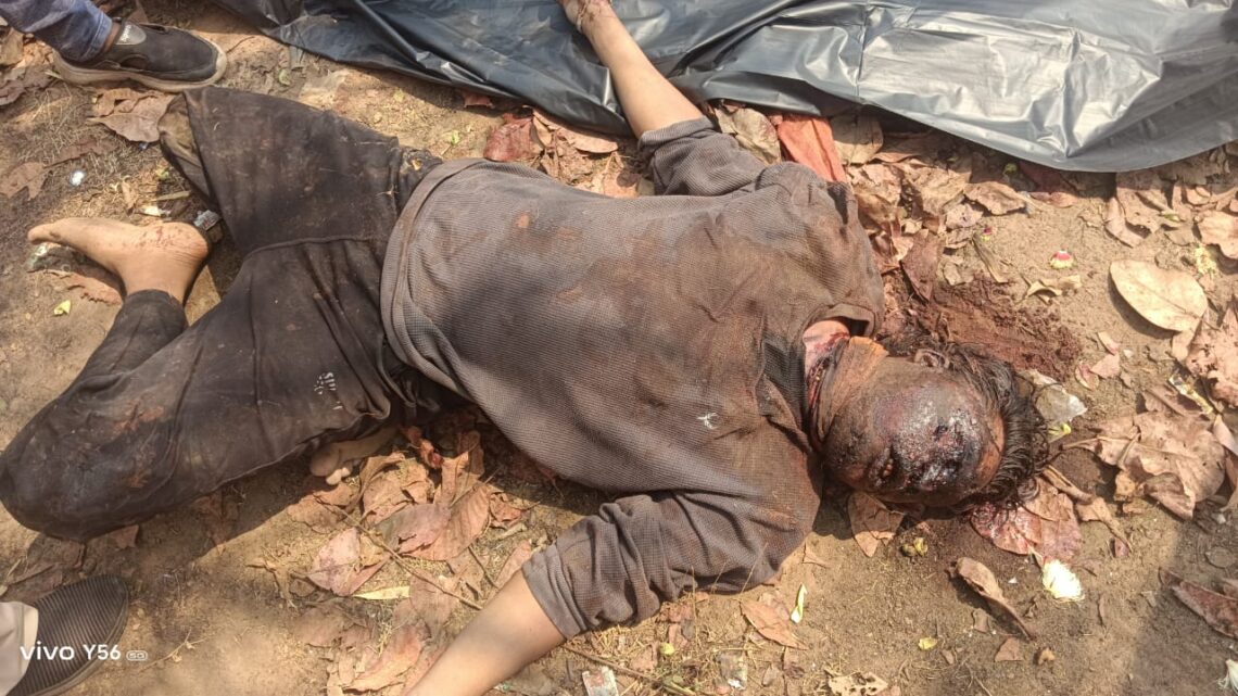 शराब दुकान के पास मिला अज्ञात व्यक्ति कि लाश… आसपास के गांवों में सनसनी फैली…