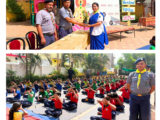 रायपुर में अंतर्राष्ट्रीय योग दिवस पर रानी दुर्गावती गाइड कंपनी ने किया योगाभ्यास कार्यक्रम