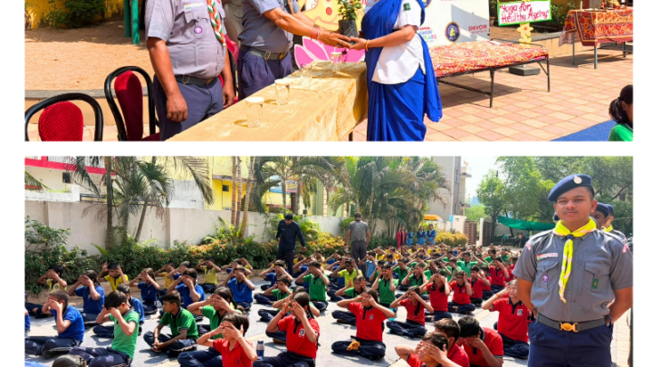 रायपुर में अंतर्राष्ट्रीय योग दिवस पर रानी दुर्गावती गाइड कंपनी ने किया योगाभ्यास कार्यक्रम