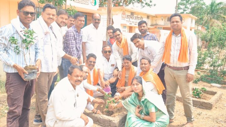 विश्व पर्यावरण दिवस पर भाजपाइयों ने आदर्श ग्राम कमरौद में रोपे पौधे…