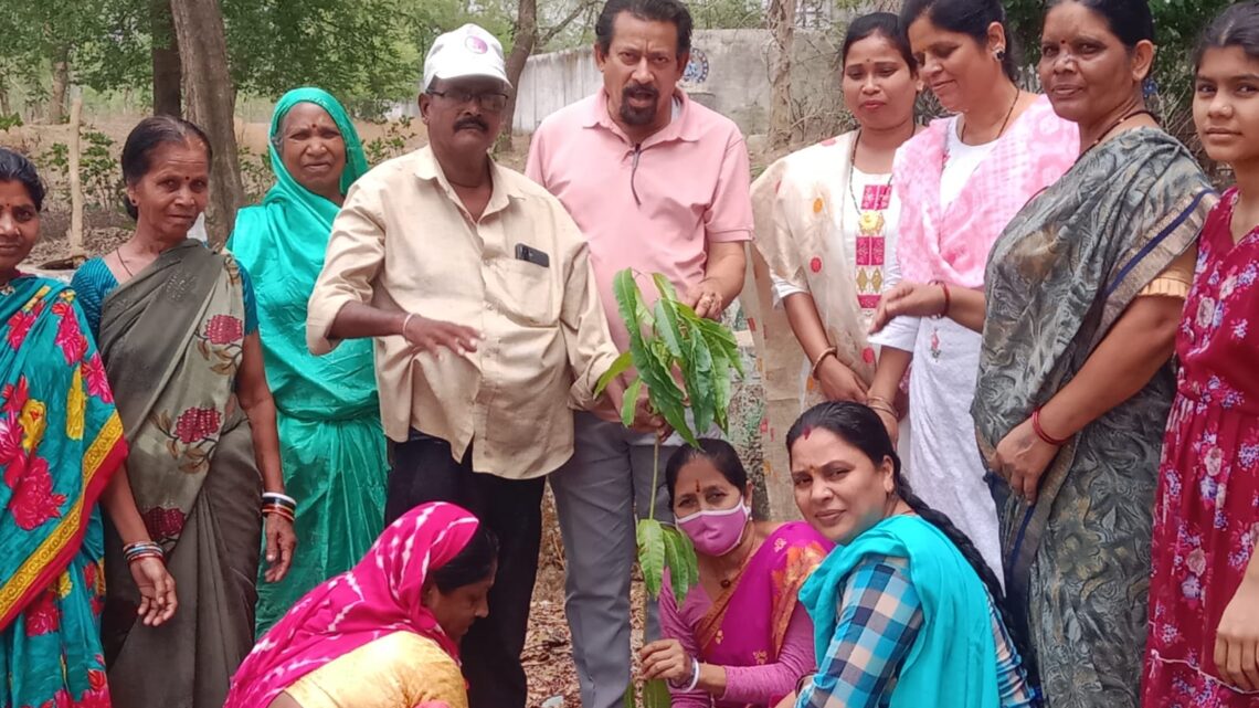 राष्ट्रीय हिंदू वाहिनी महिला संगठन ने किया पौधारोपण….