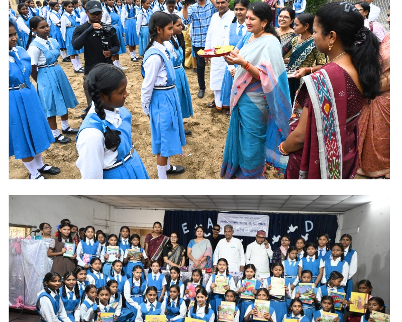 रायपुर में गुरुकुल कन्या विद्यालय का शाला प्रवेश उत्सव धूमधाम से संपन्न  बाल आयोग की अध्यक्ष डॉ. वर्णिका शर्मा रहीं मुख्य अतिथि, नवप्रवेशी छात्राओं का तिलक लगाकर किया स्वागत