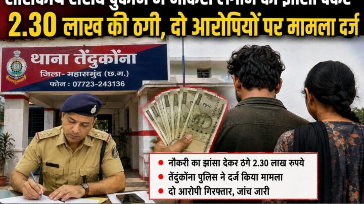 शासकीय शराब दुकान में नौकरी लगाने का झांसा देकर 2.30 लाख की ठगी, दो आरोपियों पर मामला दर्ज