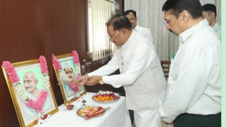 बापू और शास्त्री को सीएम साय ने किया नमन