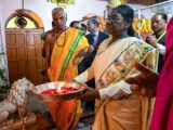 राष्ट्रपति द्रौपदी मुर्मु ने की माँ दंतेश्वरी की पूजा, देशवासियों की सुख-समृद्धि की कामना की