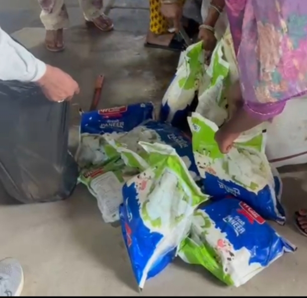रायपुर में नकली पनीर पर बड़ी कार्रवाई, 750 किलो पनीर नष्ट